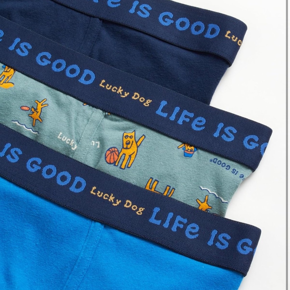4 NWTIB • Life is Good • 3-Pack Stretch Boxer Briefs with Fly Pouch • Small 28/3 - Picture 3 of 9